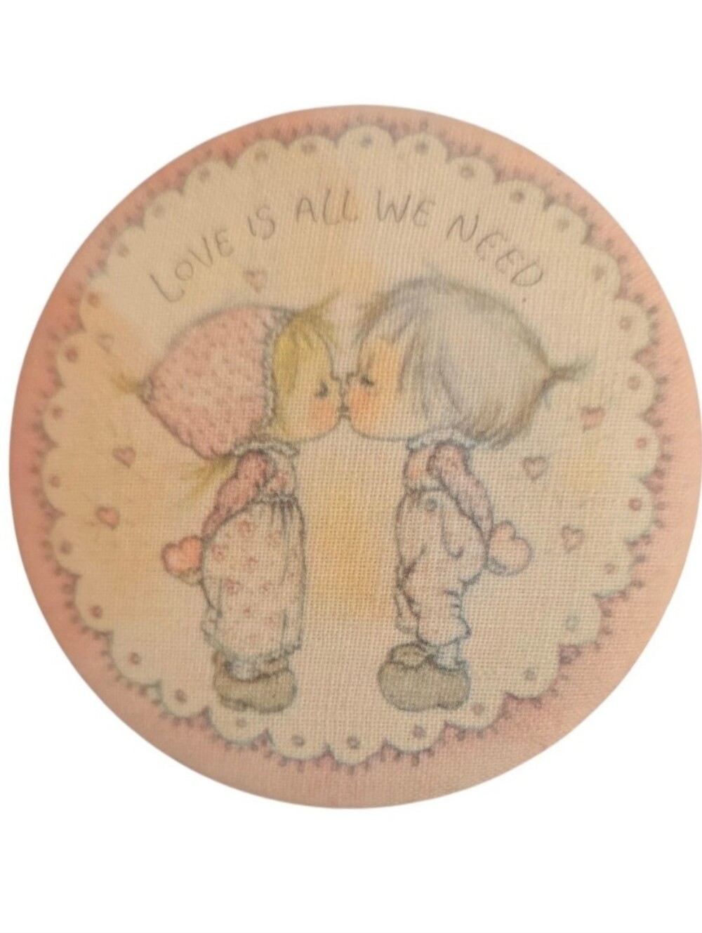 Hallmark Holly Hobbie Vintage Pin 1973 "Love Is All We Need"
